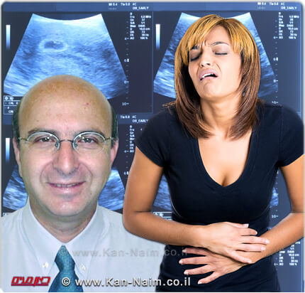 דר' איליה בר, יושב ראש המרכז הרפואי לפוריות ברקע: מחזיקה בבטנה | עיבוד ממחושב: שולי סונגו©