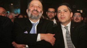 שר הפנים הרב אריה מכלוף דרעי עם המשנה לראש עיריית חדרה ר' בועז ביטון