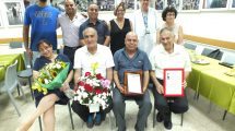 החולים שעברו השתלה, דוקטור אריה עדן ומתאמת ההשתלות עדנה רז | צילום: אלי דדון, המרכז הרפואי כרמל