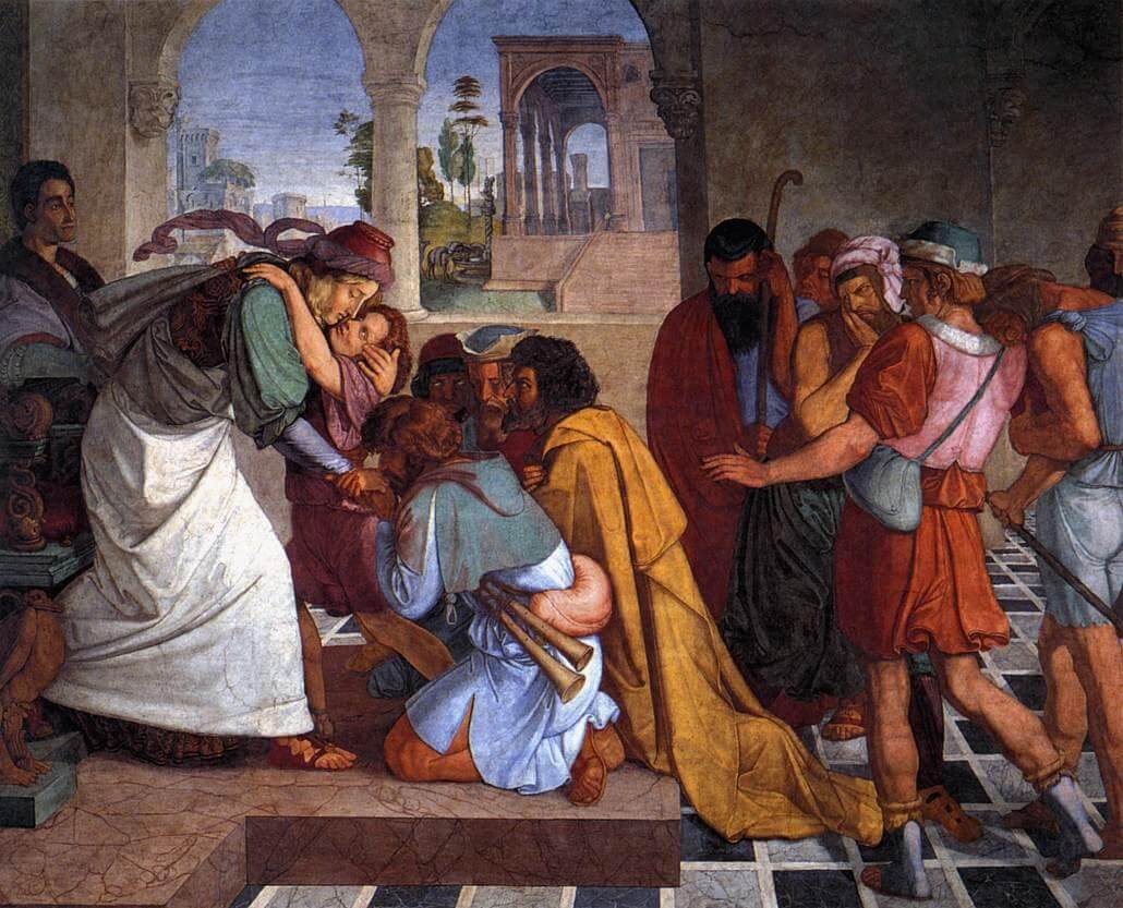 יוסף מתוודע לאחיו, ציור של פטר פון קורנליוס (1816/7) | צילום: ויקיפדיה יוסף מתוודע לאחיו, ציור של פטר פון קורנליוס (1816/7) | צילום: ויקיפדיה