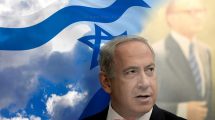 ראש הממשלה מר בנימין נתניהו ברק: דגל ישראל וראש הממשלה מנחם בגין, אבי המהפך הפוליטי בבחירות בשנת 1977  | עיבוד צילום: שולי סונגו©