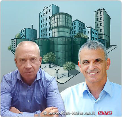 פרויקט מחיר למשתכן בשכונת אגם נתניה של שר האוצר, משה כחלון ושר הבינוי והשיכון, יואב גלנט | עיבוד צילום: שולי סונגו ©