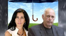 שמוליק בן יעקב, יושב ראש האגודה לזכויות החולה והגב' דורית סלינגר, הממונה על שוק ההון, ביטוח וחיסכון | עיבוד צילום: שולי סונגו ©