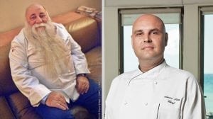 שף עמוס שיאון, מימין, צילום: בועז לביא | שף אורי יראמיאס, משמאל, צילום: יואב איתיאל