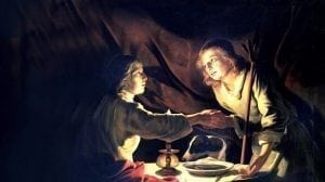 עשיו מוכר ליעקב את הבכורה בתמורה ל'נזיד עדשים' | ציור של מתיאס שטום (1640) | ויקיפדיה