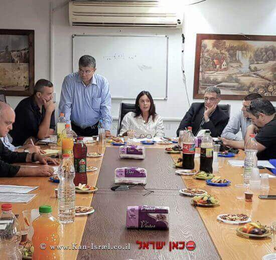 שאויקי לטיף ראש המועצה המקומית ראמה מארח שרת התרבות והספורט, מירי רגב | צילום: דוברות משרד התרבות והספורט