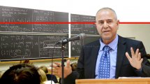 שמואל אבואב, מנכל משרד החינוך, ברקע: תלמידים בלימוד מָתֵמָטִיקָה | צילום: ויקיפדיה | עיבוד צילום: שולי סונגו