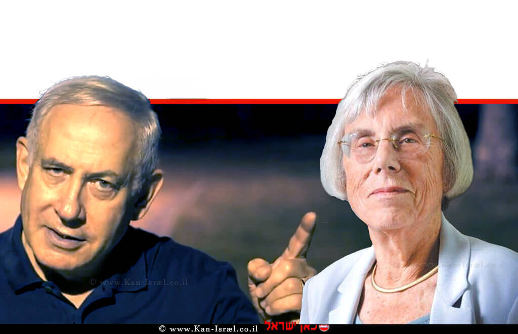 כב' השופטת בדימוס הגב' דליה דורנר נשיאת מועצת העיתונות, ברקע: ראש הממשלה מר בנימין נתניהו עם אצבע מאשימה | עיבוד צילום ממחושב: שולי סונגו© כב' השופטת בדימוס הגב' דליה דורנר נשיאת מועצת העיתונות, ברקע: ראש הממשלה מר בנימין נתניהו עם אצבע מאשימה | עיבוד צילום ממחושב: שולי סונגו©