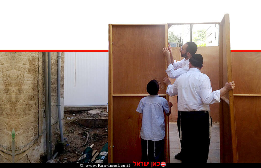 סוכה, תושבי פתח תקווה, בונים לחג | צילום ארכיון: דוברות מדא | עיבוד צילום: שולי סונגו סוכה, תושבי פתח תקווה, בונים לחג | צילום ארכיון: דוברות מדא | עיבוד צילום: שולי סונגו