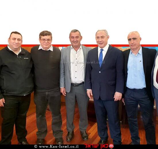 ראש הממשלה מר בנימין נתניהו, עם ראשי ונציגי יישובי הדרוזים והצ'רקסים | צילום: לעמ | עיבוד ממחושב: שולי סונגו©