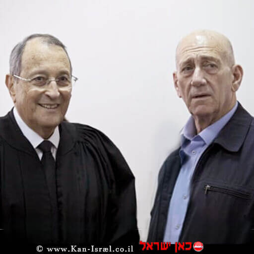 ראש הממשלה לשעבר אהוד אולמרט עם עורך דין אלי זׂהר | צילום מסך: ערוץ 13 | עיבוד ממחושב: שולי סונגו© ראש הממשלה לשעבר אהוד אולמרט עם עורך דין אלי זׂהר | צילום מסך: ערוץ 13 | עיבוד ממחושב: שולי סונגו©
