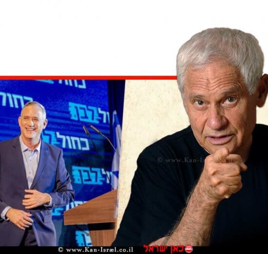 גדעון רייכר בטור אישי |ברקע: בני גנץ, צילום: מטה כחול לבן, פייסבוק | עיבוד צילום ממחושב: שולי סונגו©