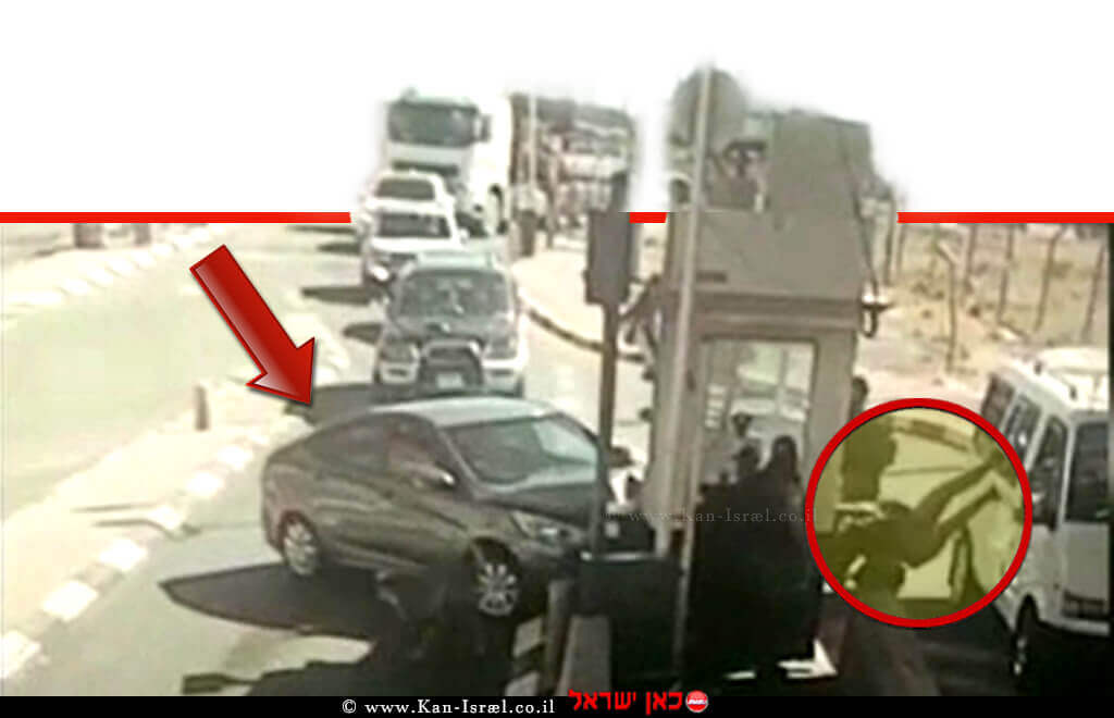 תיעוד רגע הפיגוע הדריסה במחסום הקיוסק באבו דיס ופציעת השוטרת | צילום משטרת ישראל | עיבוד צילום: שולי סונגו © תיעוד רגע הפיגוע הדריסה במחסום הקיוסק באבו דיס ופציעת השוטרת | צילום משטרת ישראל | עיבוד צילום: שולי סונגו ©