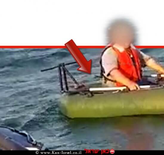 תושב כרמיאל שחולץ על ידי השיטור הימי ממעמקי אגם הכינרת | צילום: דוברות המשטרה | עיבוד צילום: שולי סונגו ©