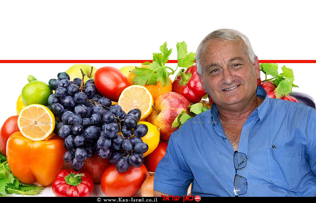שר משרד החקלאות ופיתוח הכפר של ישראל חבר כנסת אלון שוסטר, ברקע: ירקות ופירות | עיבוד: שולי סונגו © שר משרד החקלאות ופיתוח הכפר של ישראל חבר כנסת אלון שוסטר, ברקע: ירקות ופירות | עיבוד: שולי סונגו ©