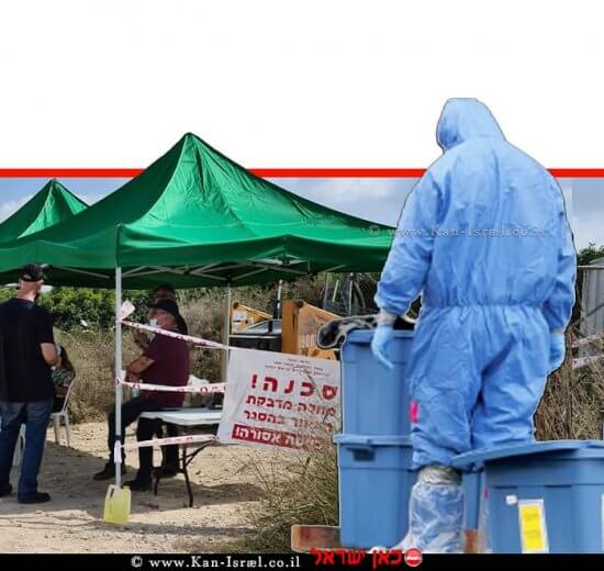 התפרצות שפעת עופות התגלתה בלול בקיבוץ מענית במועצה האזורית מנשה ברקע: נקודת שירותים הווטרינריים במשרד החקלאות | עיבוד: שולי סונגו ©