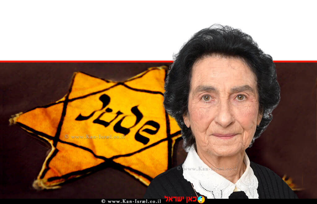 זהבה גאלאל ניצולת שואה מדליקת משואת יום הזיכרון לשואה ולגבורה | עיבוד ממחושב: שולי סונגו©