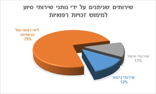 שירותים שניתנים על ידי נותני שירותי סיוע למימוש זכויות רפואיות