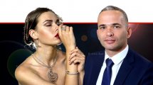 אופיר גור, מנהל מינהל יהלומים, אבני חן ותכשיטים והמפקח על היהלומים במשרד הכלכלה והתעשייה, ברקע: אישה ויהלומים | עיבוד ממחושב: שולי סונגו ©