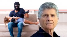 פליצ'ה פנחס פלד יושב ראש תנועת אומץ ברקע: הדמייה: פדופיל עם ילדה | עיבוד צילום: שולי סונגו ©