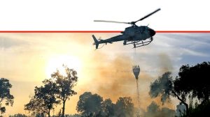 שריפת קוצים התפתחה בוואדי בסמוך לישוב גִּתָּה | צילום: דוברות המשטרה | עיבוד צילום: שולי סונגו ©