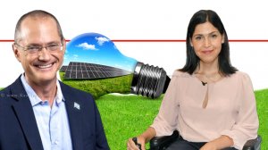 שרת האנרגיה, קארין אלהרר ו-עודד פורר שר החקלאות ופיתוח הכפר, ברקע: ייצור אנרגיה משולב בחקלאות | צילום: שלומי אמסלם, לעמ © | צילום: ©depositphotos | עיבוד צילום: שולי סונגו ©