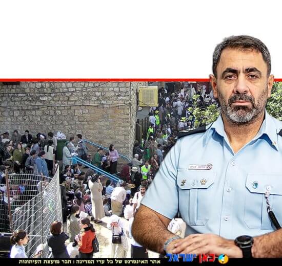 מפקד מחוז צפון ניצב שמעון לביא, על היערכות המשטרה להילולה בקברו של רבי שמעון בר יוחאי על הר מירון | צילום: משטרת ישראל | עיבוד צילום: שולי סונגו©