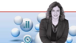 דר' שרון בר-זיו, נשיאת איגוד האינטרנט הישראלי ברקע: לוגו האיגוד | צילום: עידו לביא | עיבוד: שולי סונגו©