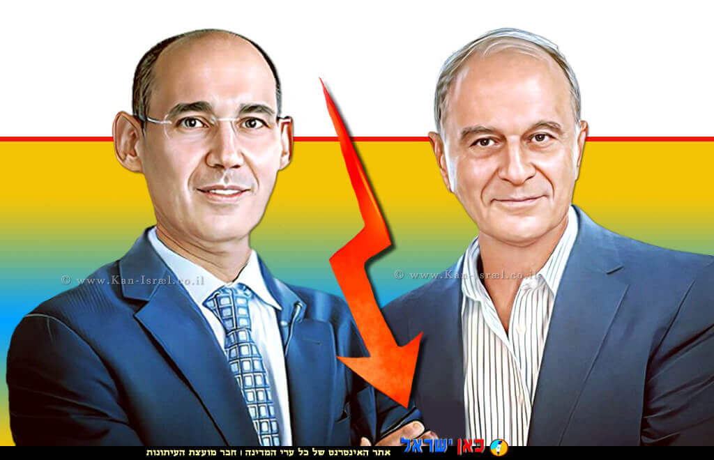 עורך דין אוריאל לין נשיא איגוד לשכות המסחר נגד נגיד בנק ישראל פרופסור אמיר ירון ברקע: סימנים ראשוניים למיתון | עיבוד: Photolab | עיבוד צילום: שולי סונגו © עורך דין אוריאל לין נשיא איגוד לשכות המסחר נגד נגיד בנק ישראל פרופסור אמיר ירון ברקע: סימנים ראשוניים למיתון | עיבוד: Photolab | עיבוד צילום: שולי סונגו ©