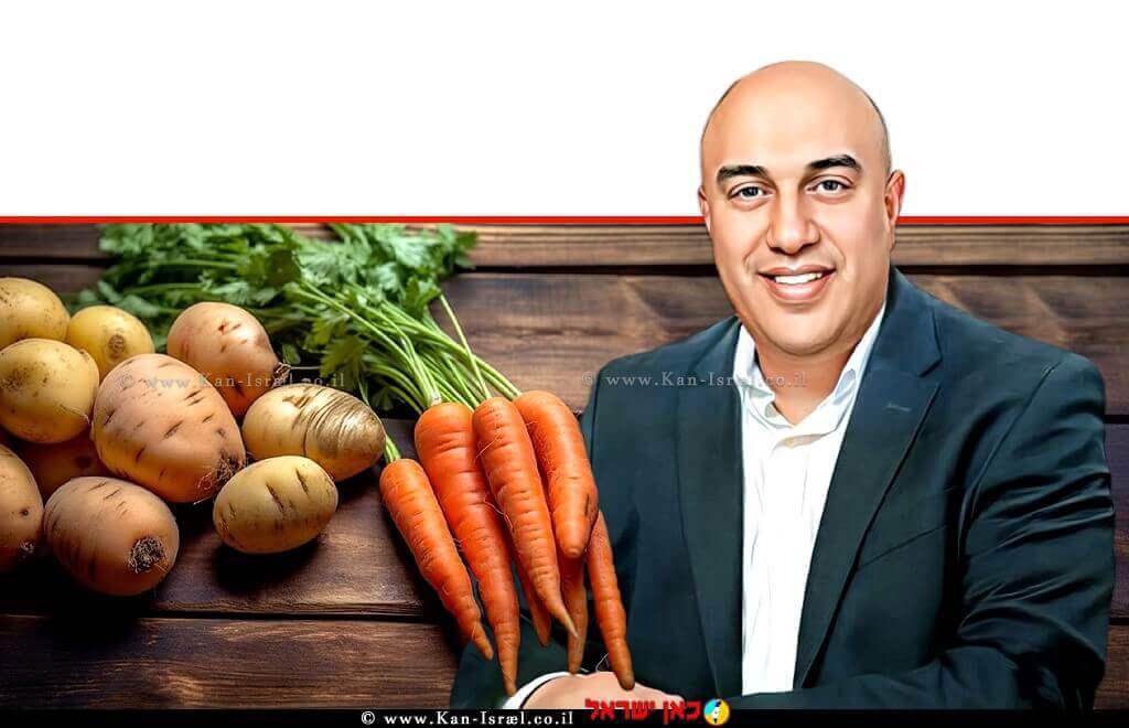 אורן לביא מנכל משרד החקלאות, העתקת שטחי תפוח אדמה ו-גזר מעוטף עזה למרכז הארץ | צילום: www.123rf.com, עיבוד: Photolab | עיבוד צילום: שולי סונגו ©