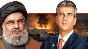 שר האנרגיה אלי כהן מול נסראללה | ברקע: עלטה בביירות צילום: בינה מלאכותית, 123rf-com | עיבוד: Photolab | עיבוד צילום: שולי סונגו ©