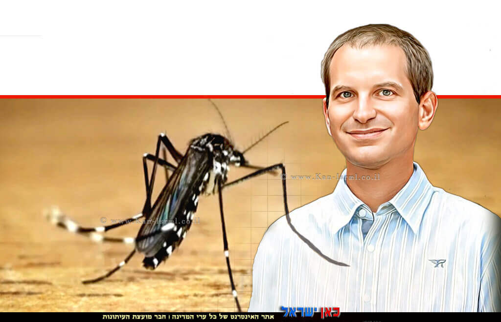 ד"ר שי רייכר מנהל אגף מזיקים והדברה במשרד להגנת הסביבה ברקע: יתוש הגורם לקדחת מערב הנילוס | בינה מלאכותית | עיבוד: Photolab | עיבוד צילום: שולי סונגו © ד"ר שי רייכר מנהל אגף מזיקים והדברה במשרד להגנת הסביבה ברקע: יתוש הגורם לקדחת מערב הנילוס | בינה מלאכותית | עיבוד: Photolab | עיבוד צילום: שולי סונגו ©