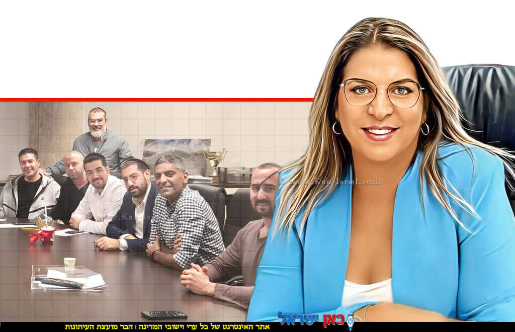 שירי חגואל סיידון, סגנית ומ״מ ראש העיר נתניה, ברקע: חברי סיעת ש"ס; סגן ראש העיר אורן גבאי וחברי המועצה יעקב תורג'מן ו-רפאל נמני | צילום: עיריית נתניה | בינה מלאכותית | עיבוד: Photolab | עיבוד צילום: שולי סונגו © שירי חגואל סיידון, סגנית ומ״מ ראש העיר נתניה, ברקע: חברי סיעת ש"ס; סגן ראש העיר אורן גבאי וחברי המועצה יעקב תורג'מן ו-רפאל נמני | צילום: עיריית נתניה | בינה מלאכותית | עיבוד: Photolab | עיבוד צילום: שולי סונגו ©