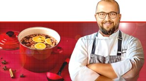 שף גיל אבירם | צילום: מתוך פייסבוק, אורטוריו | צילום: יפית בשבקין | רקע: מתכון פונץ לוולנטיין בסיר מרק אמייל רטרו | עיבוד: Photolab | עיבוד צילום: שולי סונגו ©