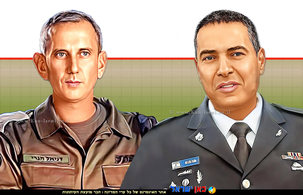 תא"ל אפי דפרין דובר צה"ל החדש, דובר צה"ל היוצא תת-אלוף דניאל הגרי | צילום: דובר צה"ל | עיבוד: Photolab | עיבוד צילום: שולי סונגו © תא"ל אפי דפרין דובר צה"ל החדש, דובר צה"ל היוצא תת-אלוף דניאל הגרי | צילום: דובר צה"ל | עיבוד: Photolab | עיבוד צילום: שולי סונגו ©