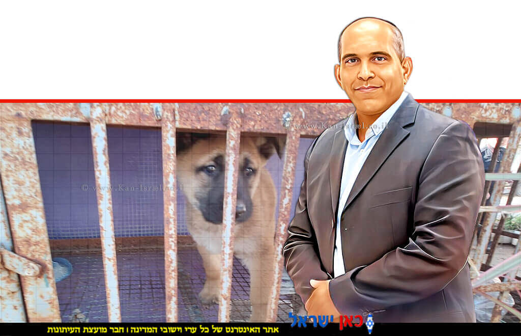 משה אחרק, מנהל היחידה המרכזית לאכיפה וחקירות (פיצוח) במשרד החקלאות וביטחון המזון ברקע כלב שחולץ | צילום: סיון שחור, לעמ | עיבוד: Photolab | עיבוד צילום: שולי סונגו © משה אחרק, מנהל היחידה המרכזית לאכיפה וחקירות (פיצוח) במשרד החקלאות וביטחון המזון ברקע כלב שחולץ | צילום: סיון שחור, לעמ | עיבוד: Photolab | עיבוד צילום: שולי סונגו ©