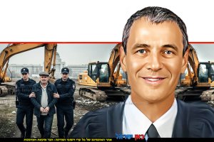 כבוד השופט קובי ורדי בית המשפט לעניינים מנהליים בתל אביב צילום: אתר בתי המשפט | ברקע: קבלן בניין המעורב בפעילות עבריינית | בינה מלאכותית של Gemini Google | עיבוד: Photolab | עיבוד צילום: שולי סונגו©