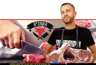 בית העסק "הקַצָּבֶיהָ לוי אלון" ברחוב יהודה 2 בעיר ראשון לציון לממכר בשר בקר ועוף הקַצָּבֶיהָ | צילום של גוגל והקצּביה משנת 2022 |בינה מלאכותית של Gemini Google | עיבוד: Photolab | עיבוד צילום: שולי סונגו©