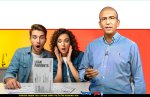 רו"ח אייל חדד, הממונה על שיתוף בנתוני אשראי, בנק ישראל ברקע: זוג צעיר המומים על תשלומי הלוואות | צילום דוברות בנק ישראל | הדמייה באמצעות בינה מלאכותית של Gemini Google | עיבוד: Photolab | עיבוד צילום: שולי סונגו©