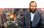 מנכל משרד הבינוי והשיכון יהודה מורגנשטרן ברקע: הדמיית בניינים שהופצצו בטילים צילום: מיכאל דימנשטיין, לע"מ | הדמייה באמצעות בינה מלאכותית של Gemini Google | עיבוד: Photolab | עיבוד צילום: שולי סונגו©