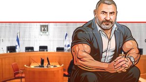 משה פוזאילוב ברקע: מליאת בית המשפט העליון | צילום: דוברות הרשות השופטת | עיבוד: Photolab | עיבוד צילום: שולי סונגו©