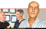 ירין שחף מאפר-העל של המדינה עם ד'ר יונתן ווגמן בהתייעצות אחרונה לפני ניתוח למתיחת פנים | צילום פרטי | עיבוד: Photolab | עיבוד צילום: שולי סונגו©