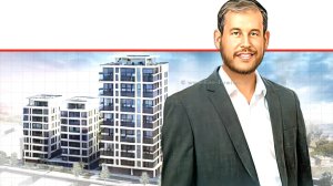 זאב גרינברג סמנכ"ל חברת מידר | צילום: אוהד דיין | ברקע הדמייה: התחדשות עירונית במתחם נחשק בעיר קריית ביאליק | עיבוד: Photolab | עיבוד צילום: שולי סונגו©