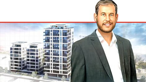 זאב גרינברג סמנכ"ל חברת מידר | צילום: אוהד דיין | ברקע הדמייה: התחדשות עירונית במתחם נחשק בעיר קריית ביאליק | עיבוד: Photolab | עיבוד צילום: שולי סונגו©