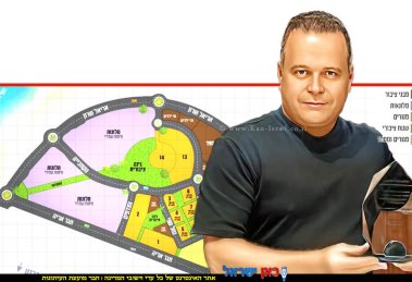 ראש העיר אשקלון, תומר גלאם, ברקע מתחמי מלונאות ומסחר אטרקטיביים במיוחד בשכונת עיר ימים – הבלוט | צילום: עיריית אשקלון | עיבוד: Photolab | עיבוד צילום: שולי סונגו©