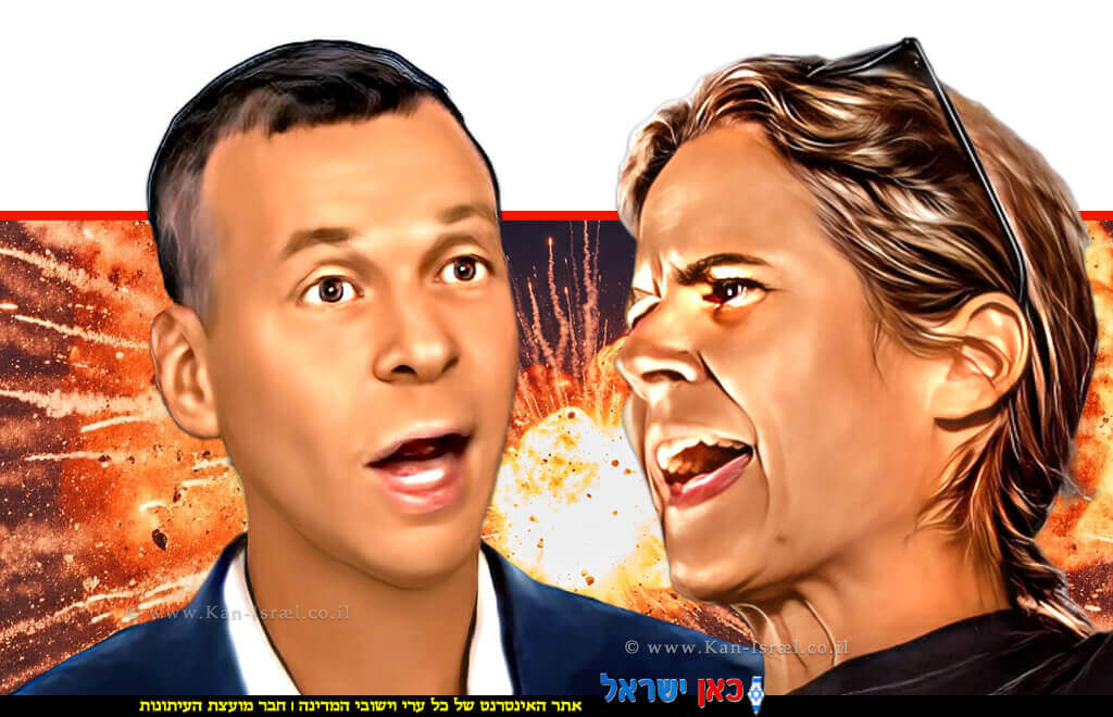 העיתונאי עמית סגל (שמאל) ל'מנהיגת קפלן'; שקמה ברסלר (ימין): "הייתי תופס מאיץ חלקיקים גדול ומתחבא מאחוריו עד קץ כל הדורות" | בינה מלאכותית, 123rf-com | עיבוד: Photolab | עיבוד צילום: שולי סונגו ©