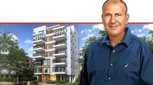 מנכ"ל חברת ינוב, מר שגיא לנצ'נר, ברקע: פרויקט הבוטיק היוקרתי ברחוב גלר 28, כפר סבא, צילום: אוהד דיין | עיבוד: Photolab | עיבוד צילום: שולי סונגו©