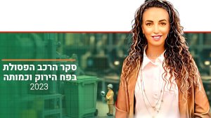 עידית סילמן שרה להגנת הסביבה ברקע: דו"ח פסולת ישראלים מצגת סקר פסולת | בינה מלאכותית של Gemini Google | עיבוד: Photolab | עיבוד צילום: שולי סונגו©