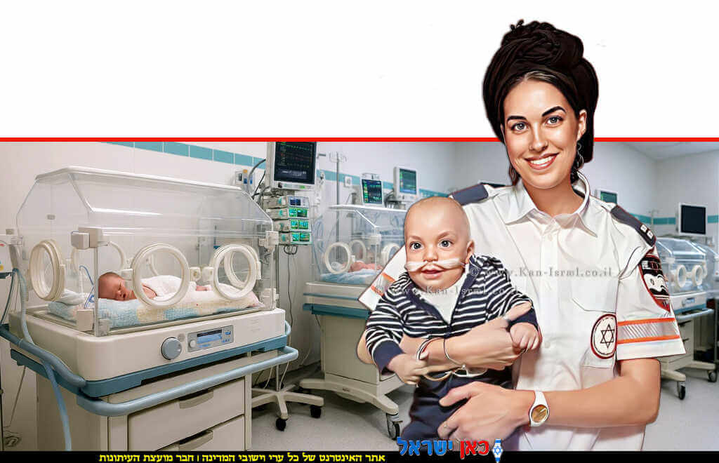 אילה חיימסון, פרמדיקית מד"א שבשבוע ה-25 להריונה ילדה את בנה במשקל רק 650 גרם | עיבוד: Photolab | עיבוד צילום: שולי סונגו©