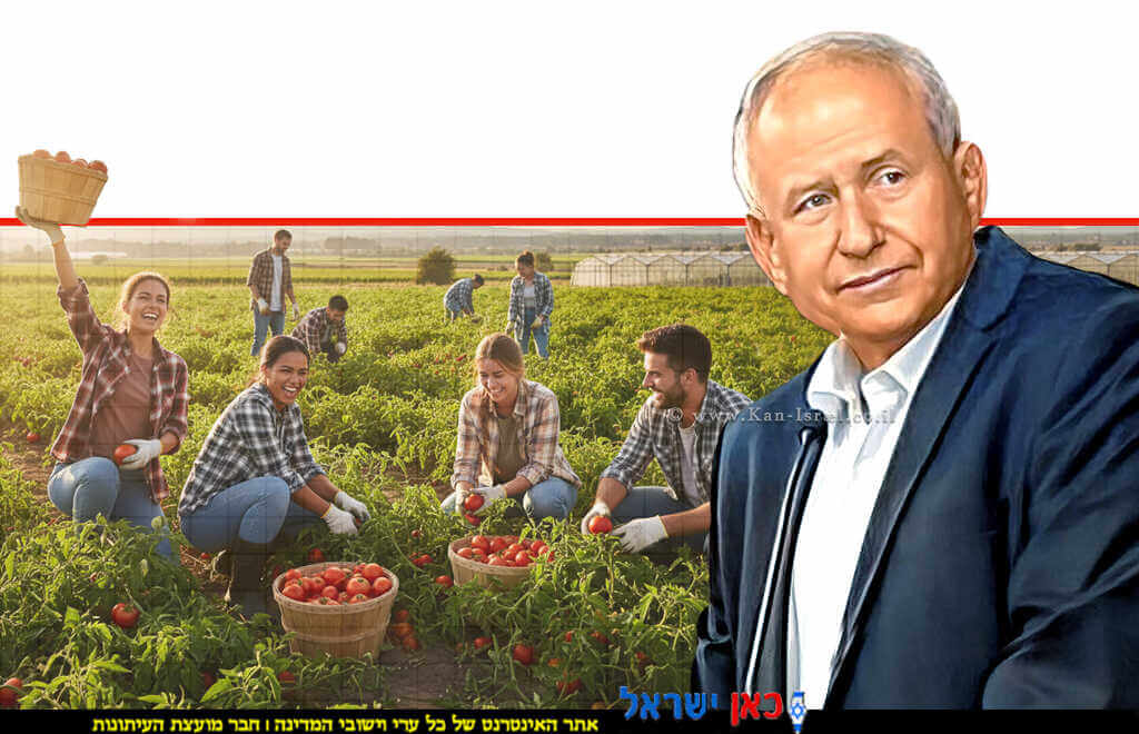 שר החקלאות וביטחון המזון, ח"כ אבי דיכטר הבטיח את התמיכה במערך המתנדבים בחקלאות ביציבות תקציבית | בינה מלאכותית של Gemini Google | עיבוד: Photolab | עיבוד צילום: שולי סונגו© שר החקלאות וביטחון המזון, ח"כ אבי דיכטר הבטיח את התמיכה במערך המתנדבים בחקלאות ביציבות תקציבית | בינה מלאכותית של Gemini Google | עיבוד: Photolab | עיבוד צילום: שולי סונגו©